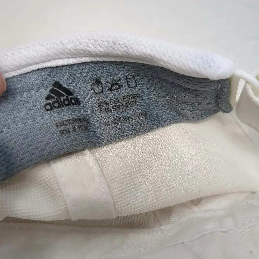 Adidas Baseball Cap White One Size Adizero Mesh Performance Strapback Hat